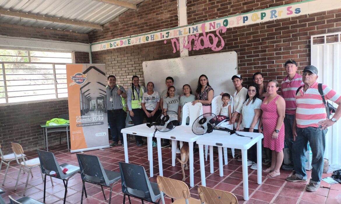 AEROPUERTOS DE ORIENTE REALIZÓ DONACIÓN AL BARRIO CRISPIN DE CUCÚTA