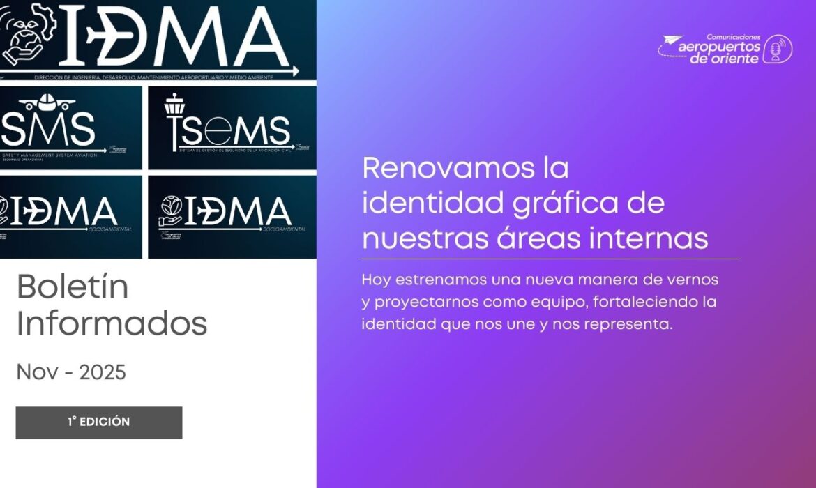 Renovamos la identidad gráfica de nuestras áreas internas